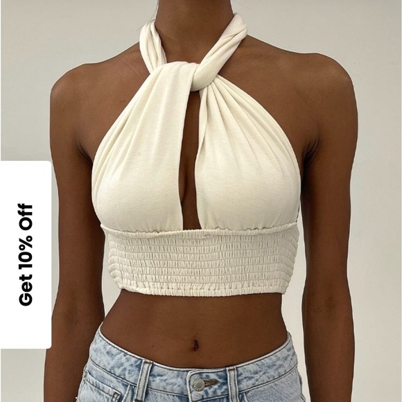 WeWoreWhat Multi-Way Tie Top //Size M/L - Picture 15 of 15